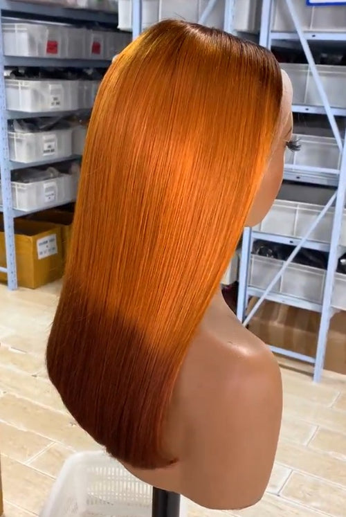 13x4 lace wig 210% density T4/350/4,straight bob